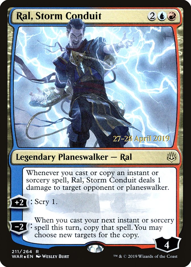 Ral, Storm Conduit  [War of the Spark Prerelease Promos] | Gear Gaming Bentonville