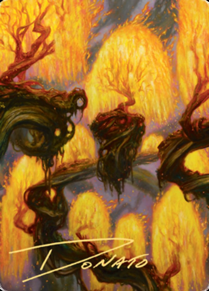 Grove of the Burnwillows Art Card (Gold-Stamped Signature) [Zendikar Rising Art Series] | Gear Gaming Bentonville