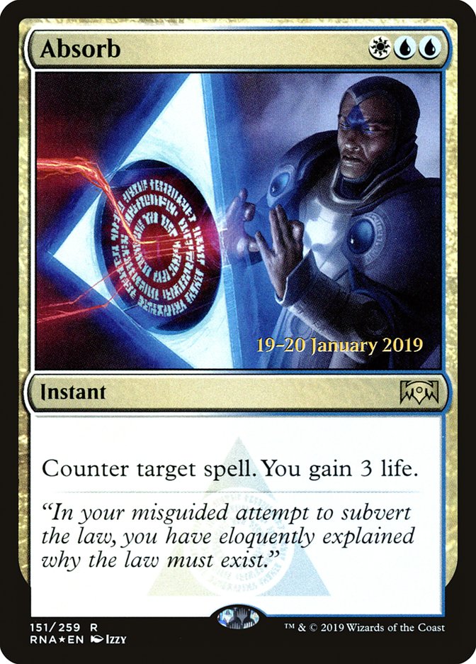 Absorb [Ravnica Allegiance Prerelease Promos] | Gear Gaming Bentonville