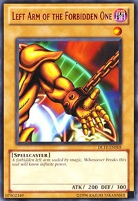 Left Arm of the Forbidden One (Red) [Duelist League Promo] [DL11-EN005] | Gear Gaming Bentonville