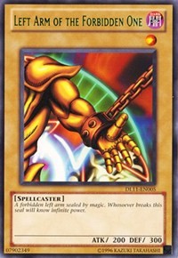 Left Arm of the Forbidden One (Green) [Duelist League Promo] [DL11-EN005] | Gear Gaming Bentonville