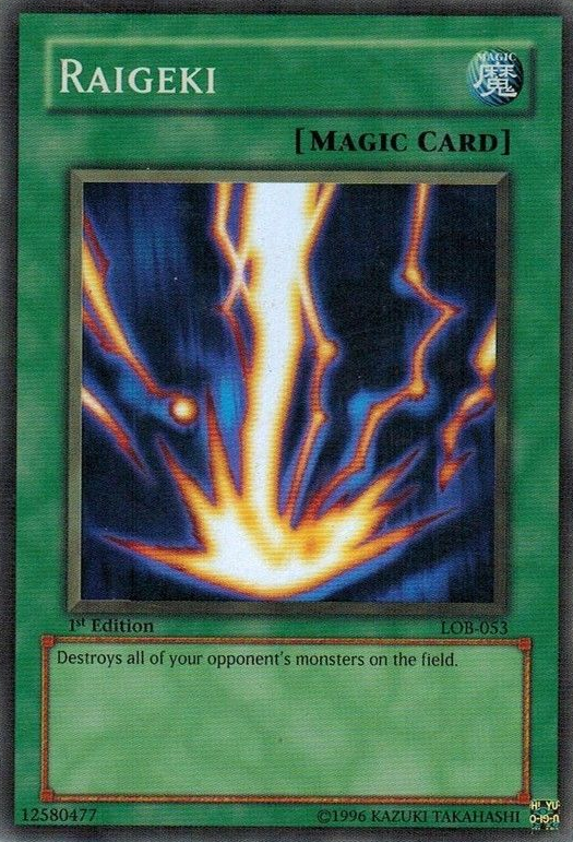 Raigeki [LOB-053] Super Rare | Gear Gaming Bentonville