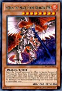 Horus the Black Flame Dragon LV8 (Green) [Duelist League Promo] [DL17-EN002] | Gear Gaming Bentonville