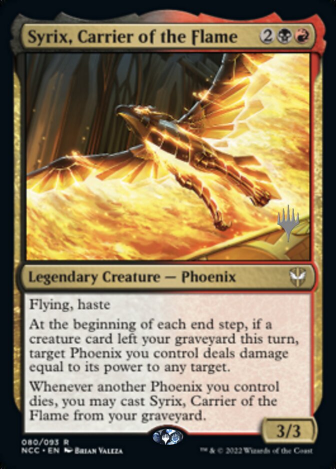 Syrix, Carrier of the Flame (Promo Pack) [Streets of New Capenna Commander Promos] | Gear Gaming Bentonville