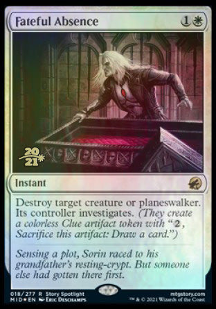 Fateful Absence [Innistrad: Midnight Hunt Prerelease Promos] | Gear Gaming Bentonville
