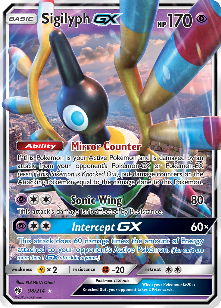 Sigilyph GX (98/214) [Sun & Moon: Lost Thunder] | Gear Gaming Bentonville