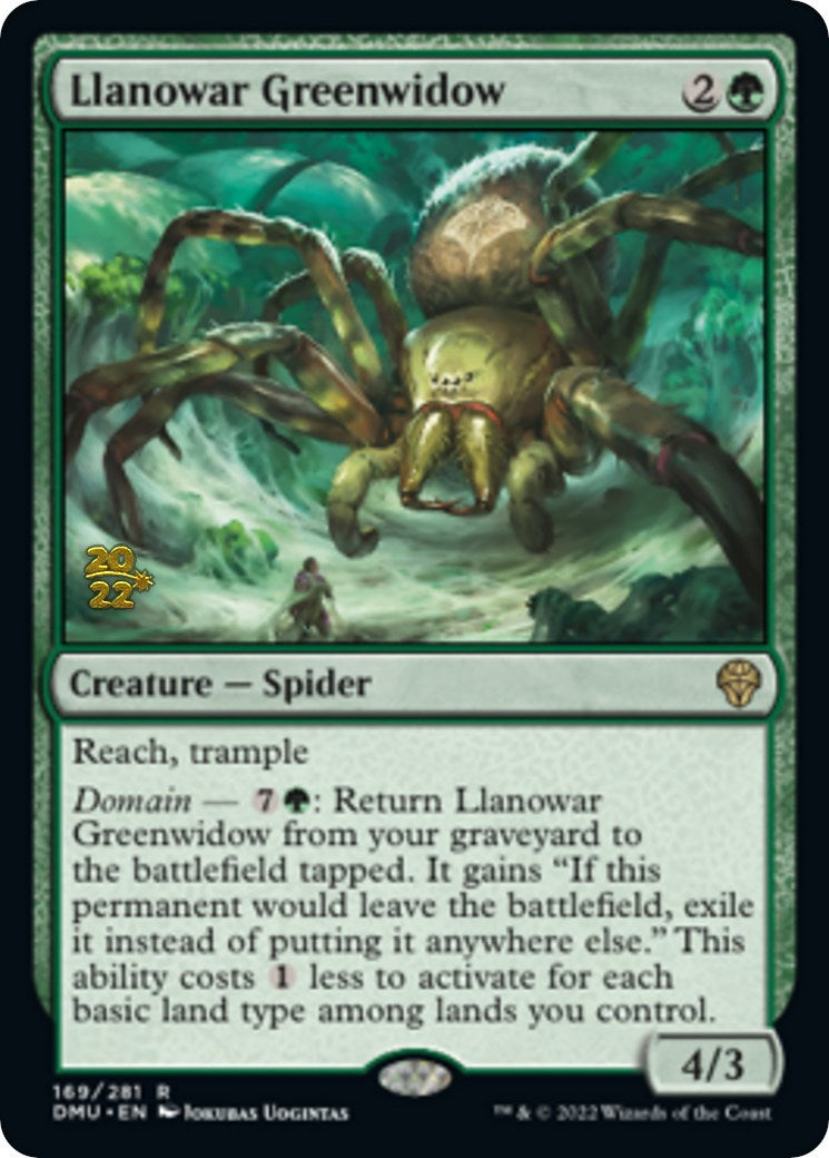 Llanowar Greenwidow [Dominaria United Prerelease Promos] | Gear Gaming Bentonville