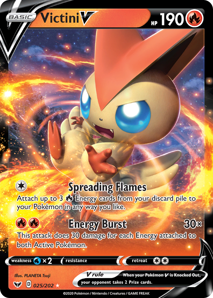 Victini V (025/202) [Sword & Shield: Base Set] | Gear Gaming Bentonville