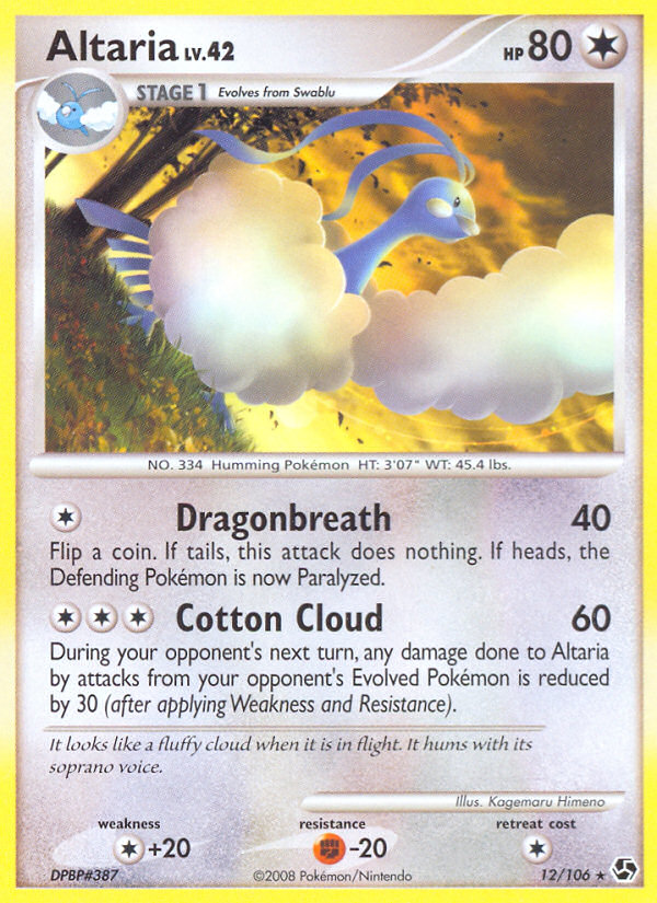 Altaria (12/106) [Diamond & Pearl: Great Encounters] | Gear Gaming Bentonville