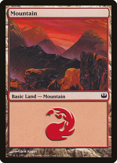 Mountain (80) [Duel Decks: Knights vs. Dragons] | Gear Gaming Bentonville