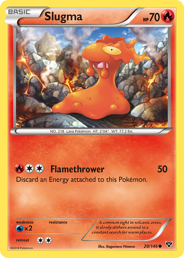 Slugma (20/146) [XY: Base Set] | Gear Gaming Bentonville