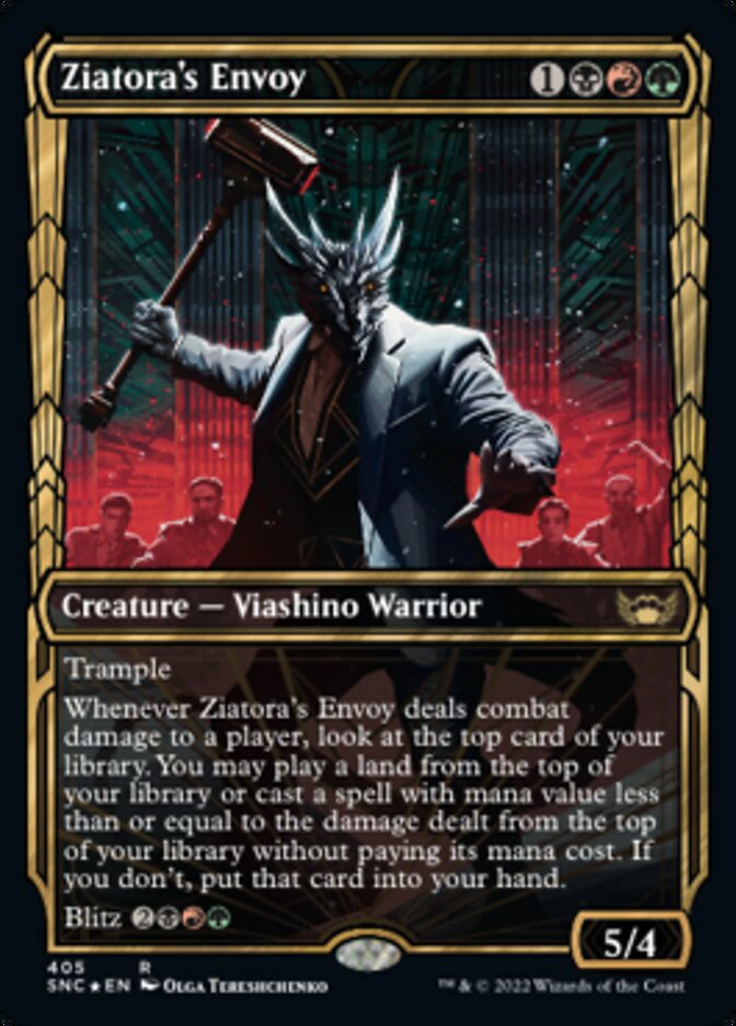 Ziatora's Envoy (Showcase Golden Age Gilded Foil) [Streets of New Capenna] | Gear Gaming Bentonville