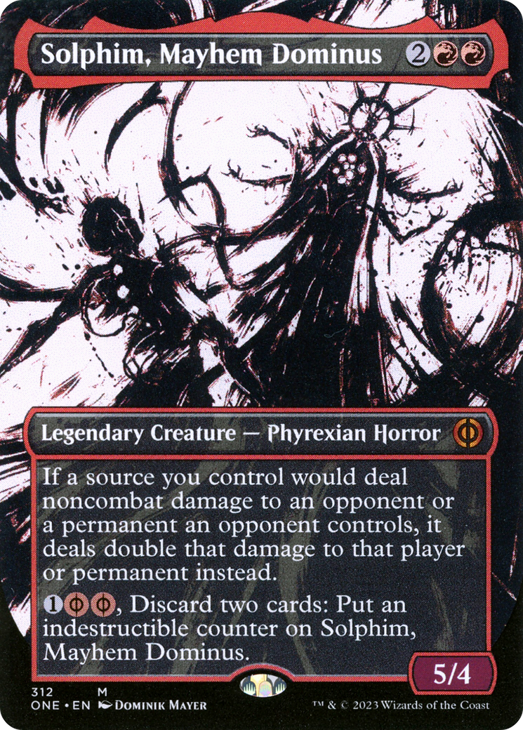 Solphim, Mayhem Dominus (Borderless Ichor) [Phyrexia: All Will Be One] | Gear Gaming Bentonville