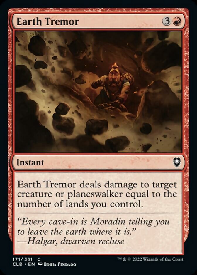 Earth Tremor [Commander Legends: Battle for Baldur's Gate] | Gear Gaming Bentonville