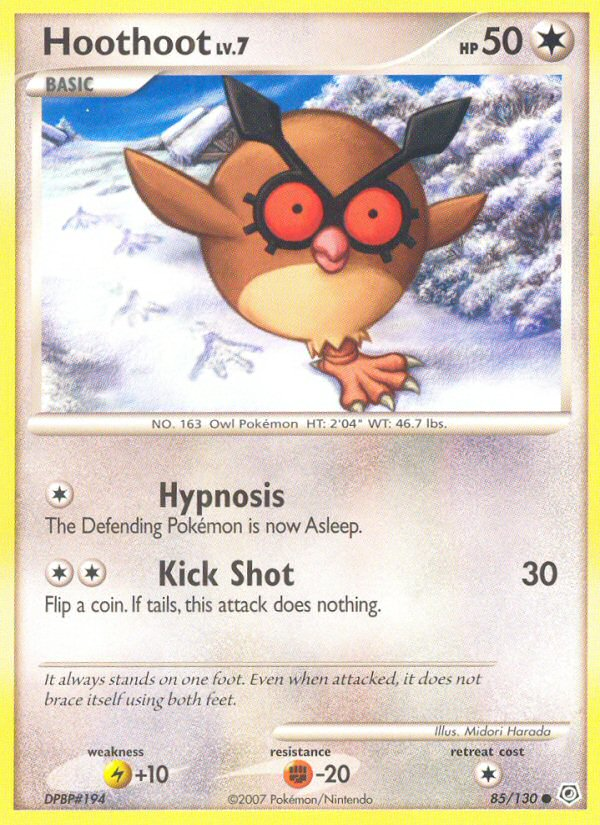 Hoothoot (85/130) [Diamond & Pearl: Base Set] | Gear Gaming Bentonville