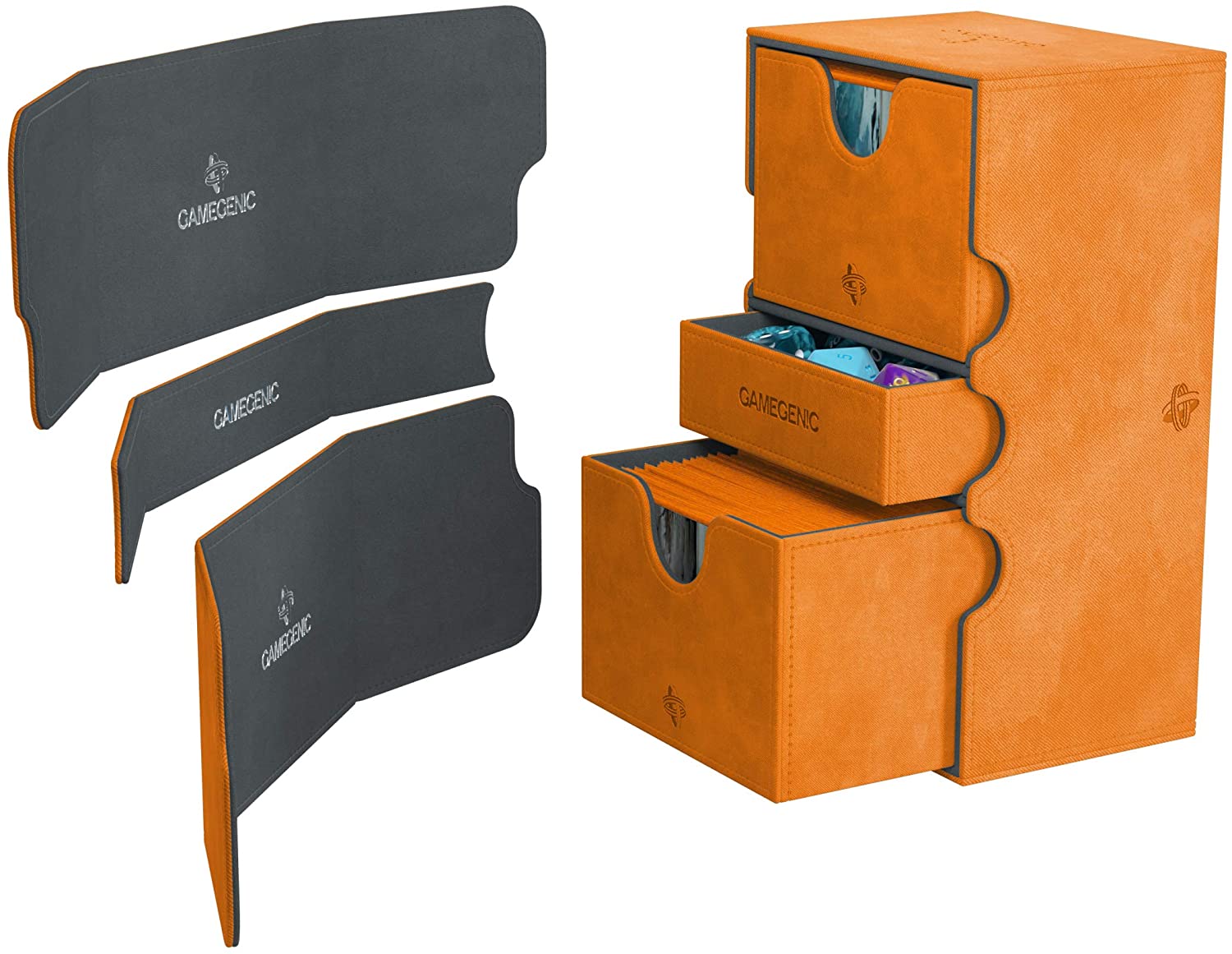 Gamegen!cs Stronghold 200+ XL Deck Box: Orange | Gear Gaming Bentonville