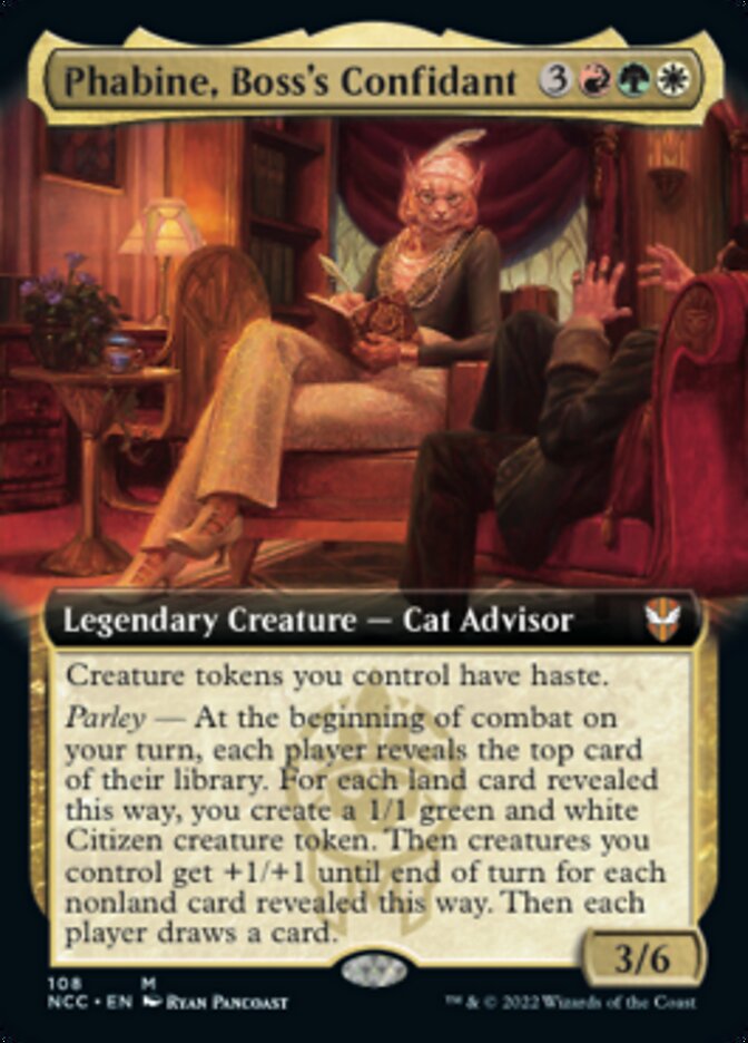 Phabine, Boss's Confidant (Extended Art) [Streets of New Capenna Commander] | Gear Gaming Bentonville