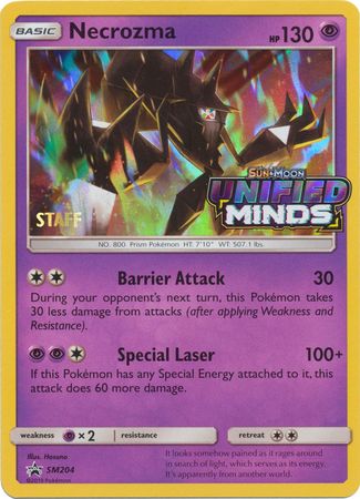 Necrozma (SM204) (Staff Prerelease Promo) [Sun & Moon: Black Star Promos] | Gear Gaming Bentonville
