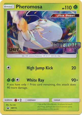 Pheromosa (SM115) (Staff Prerelease Promo) [Sun & Moon: Black Star Promos] | Gear Gaming Bentonville