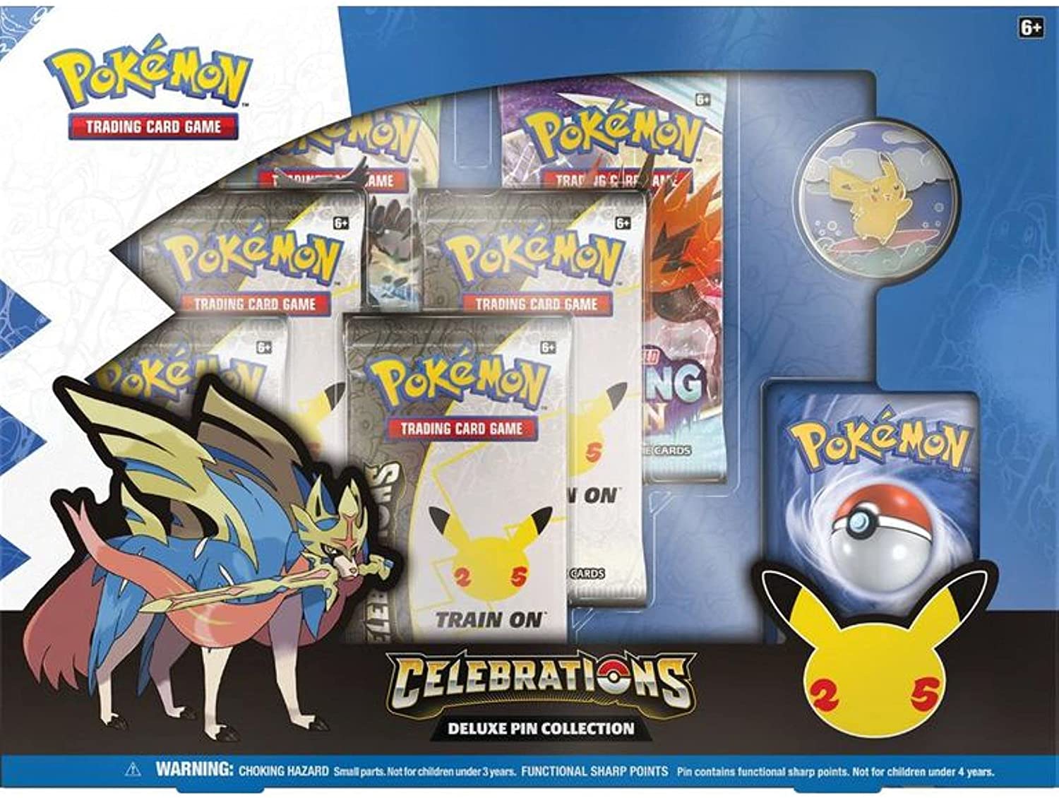 Pokemon TCG: 25th Anniversary Deluxe Pin Collection Zacian | Gear Gaming Bentonville