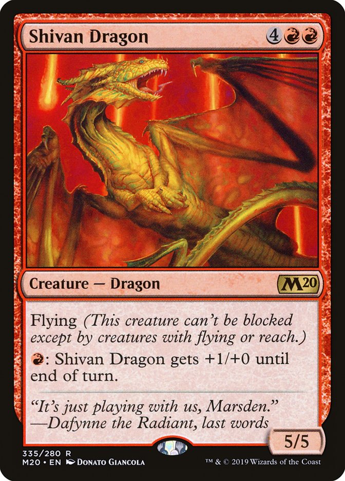 Shivan Dragon [Core Set 2020] | Gear Gaming Bentonville