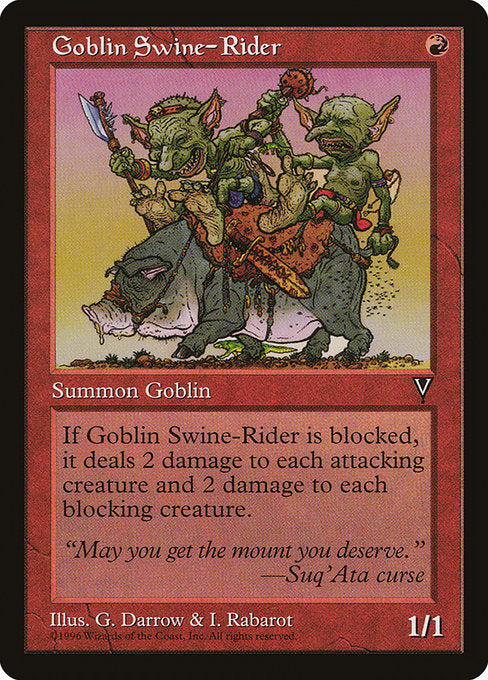 Goblin Swine-Rider [Visions] | Gear Gaming Bentonville