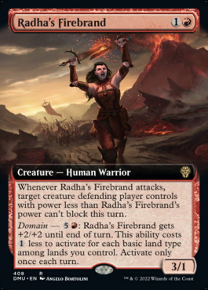 Radha's Firebrand (Extended Art) [Dominaria United] | Gear Gaming Bentonville