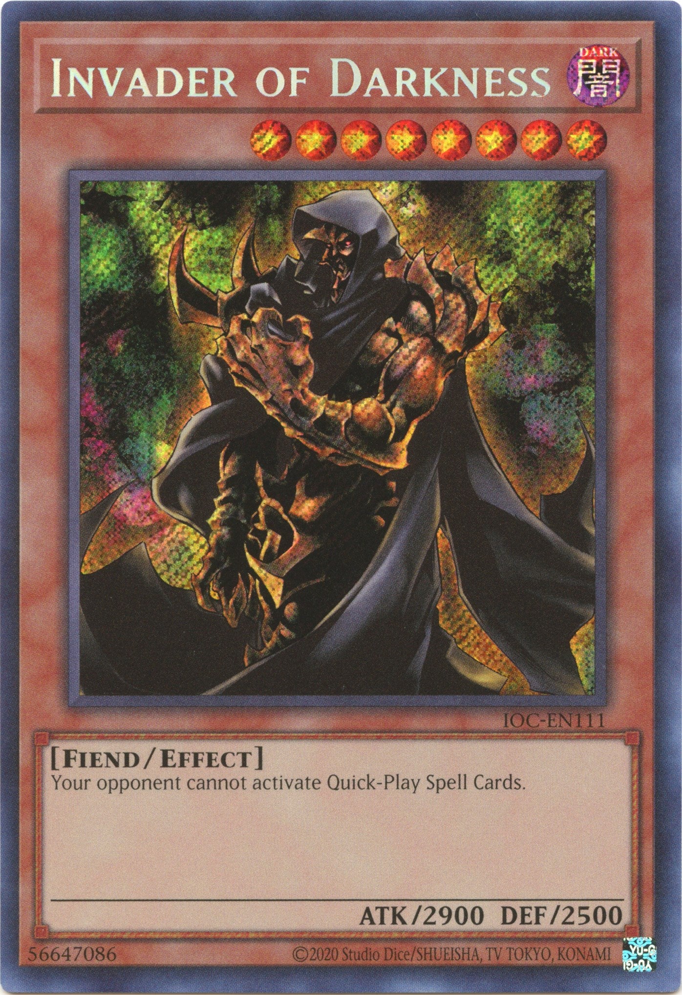 Invader of Darkness (25th Anniversary) [IOC-EN111] Secret Rare | Gear Gaming Bentonville