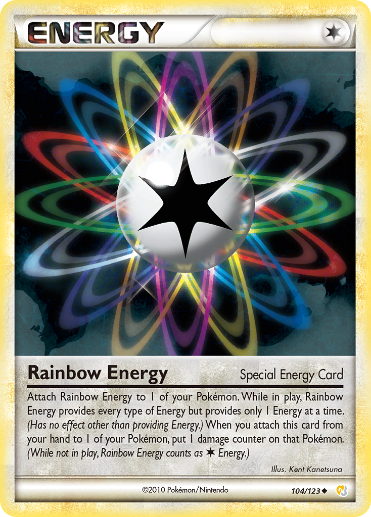 Rainbow Energy (104/123) [HeartGold & SoulSilver: Base Set] | Gear Gaming Bentonville