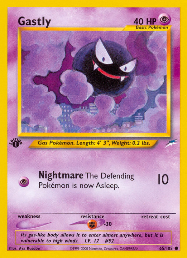 Gastly (65/105) [Neo Destiny 1st Edition] | Gear Gaming Bentonville