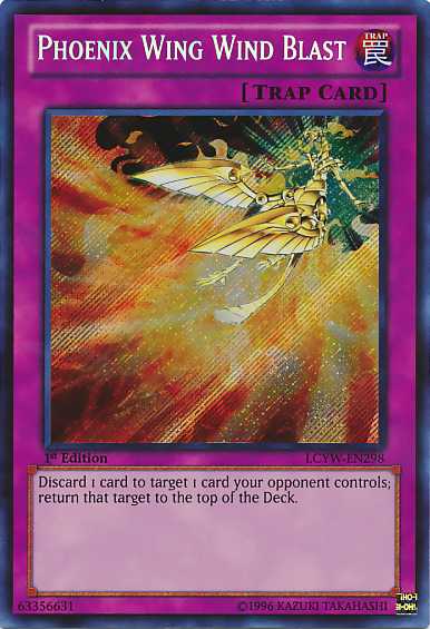 Phoenix Wing Wind Blast [LCYW-EN298] Secret Rare | Gear Gaming Bentonville