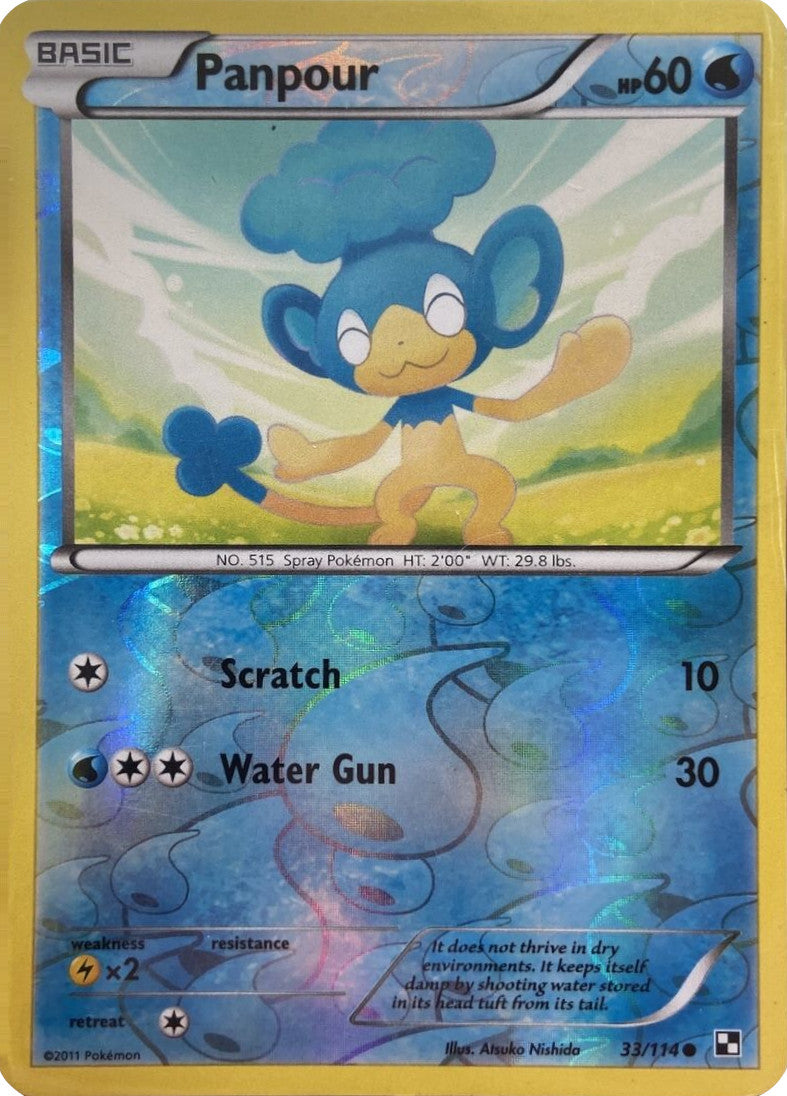 Panpour (33/114) (Energy Holo) [Black & White: Base Set] | Gear Gaming Bentonville