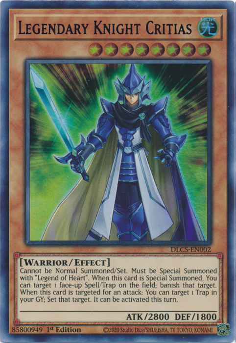 Legendary Knight Critias (Blue) [DLCS-EN002] Ultra Rare | Gear Gaming Bentonville