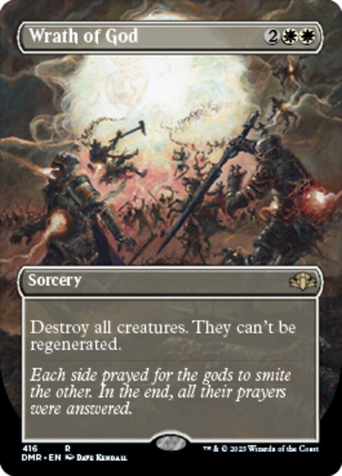 Wrath of God (Borderless Alternate Art) [Dominaria Remastered] | Gear Gaming Bentonville