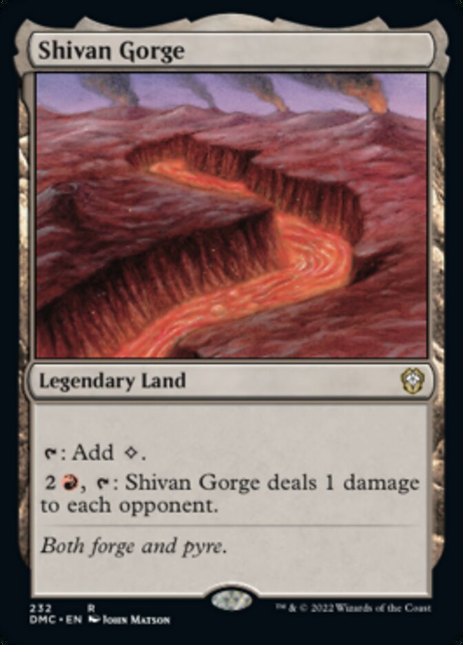 Shivan Gorge [Dominaria United Commander] | Gear Gaming Bentonville