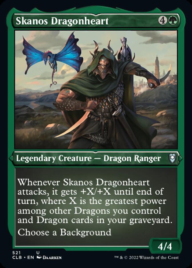 Skanos Dragonheart (Foil Etched) [Commander Legends: Battle for Baldur's Gate] | Gear Gaming Bentonville