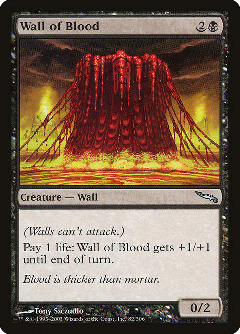 Wall of Blood [Mirrodin] | Gear Gaming Bentonville