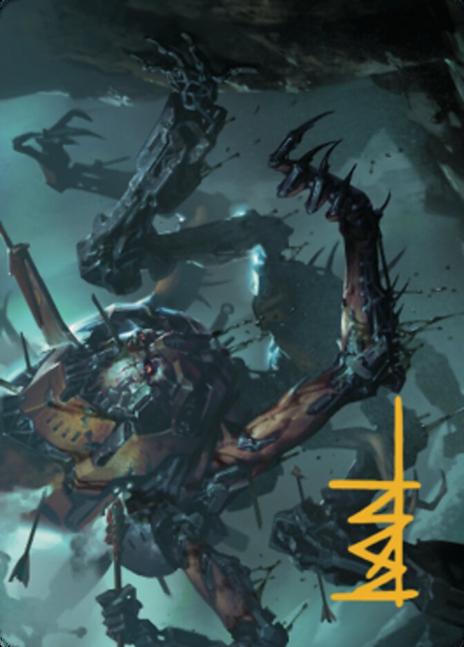 Scrapwork Rager Art Card (Gold-Stamped Signature) [The Brothers' War Art Series] | Gear Gaming Bentonville