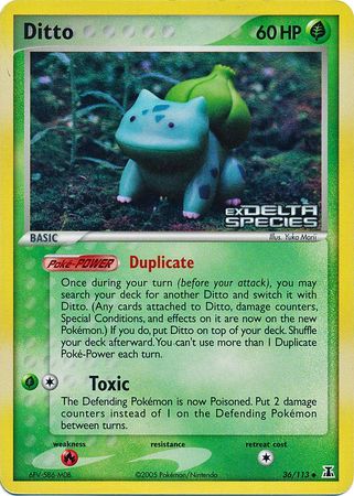 Ditto (36/113) (Stamped) [EX: Delta Species] | Gear Gaming Bentonville