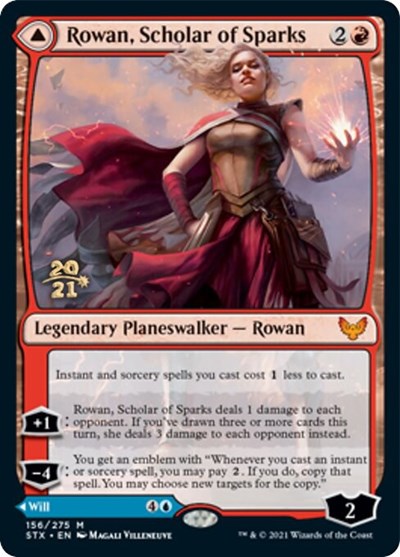 Rowan, Scholar of Sparks // Will, Scholar of Frost [Strixhaven: School of Mages Prerelease Promos] | Gear Gaming Bentonville