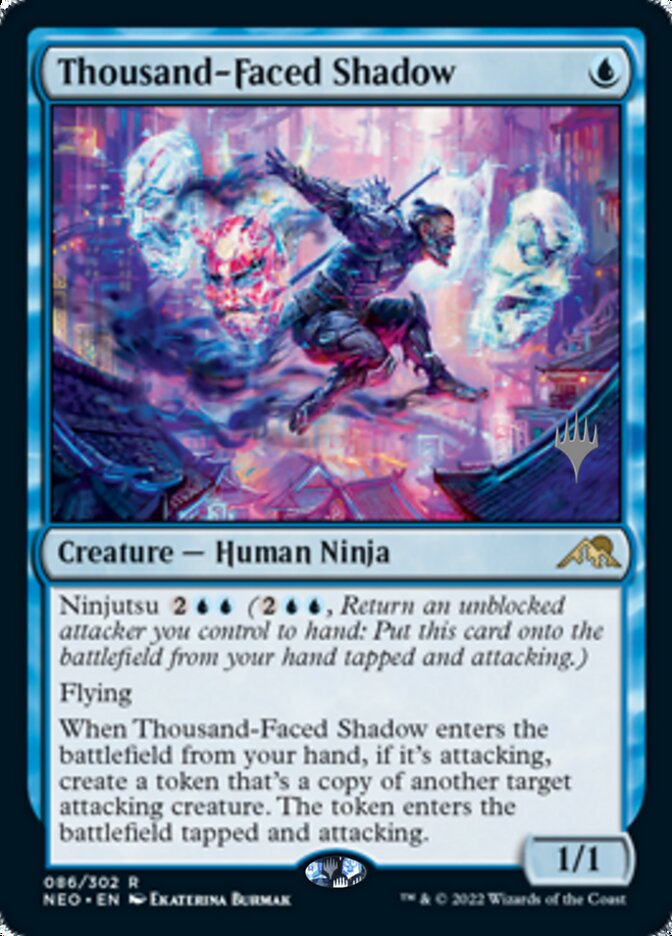 Thousand-Faced Shadow (Promo Pack) [Kamigawa: Neon Dynasty Promos] | Gear Gaming Bentonville