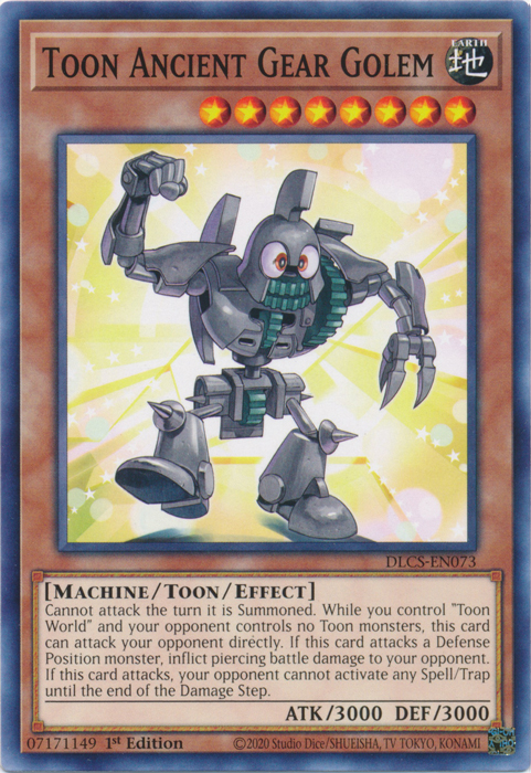 Toon Ancient Gear Golem [DLCS-EN073] Common | Gear Gaming Bentonville