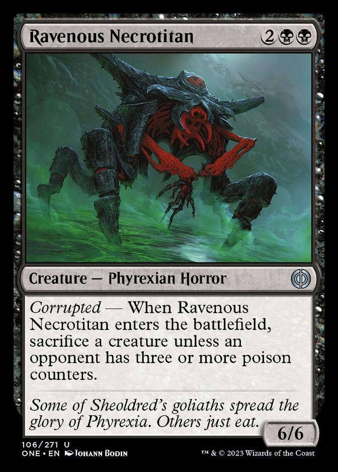 Ravenous Necrotitan [Phyrexia: All Will Be One] | Gear Gaming Bentonville