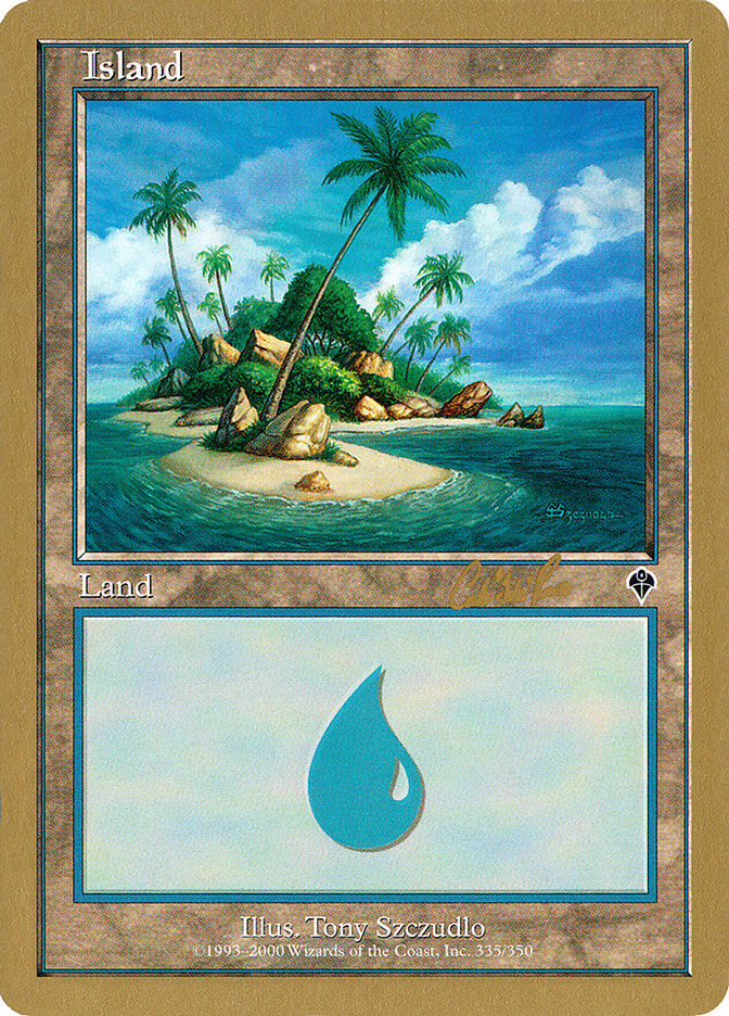 Island (cr335a) (Carlos Romao) [World Championship Decks 2002] | Gear Gaming Bentonville