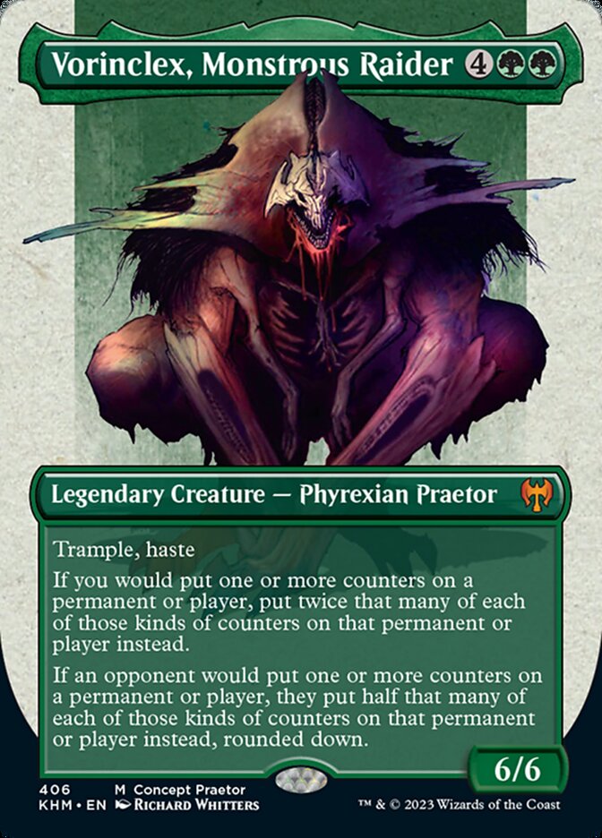 Vorinclex, Monstrous Raider (Borderless Concept Praetors) [Phyrexia: All Will Be One] | Gear Gaming Bentonville