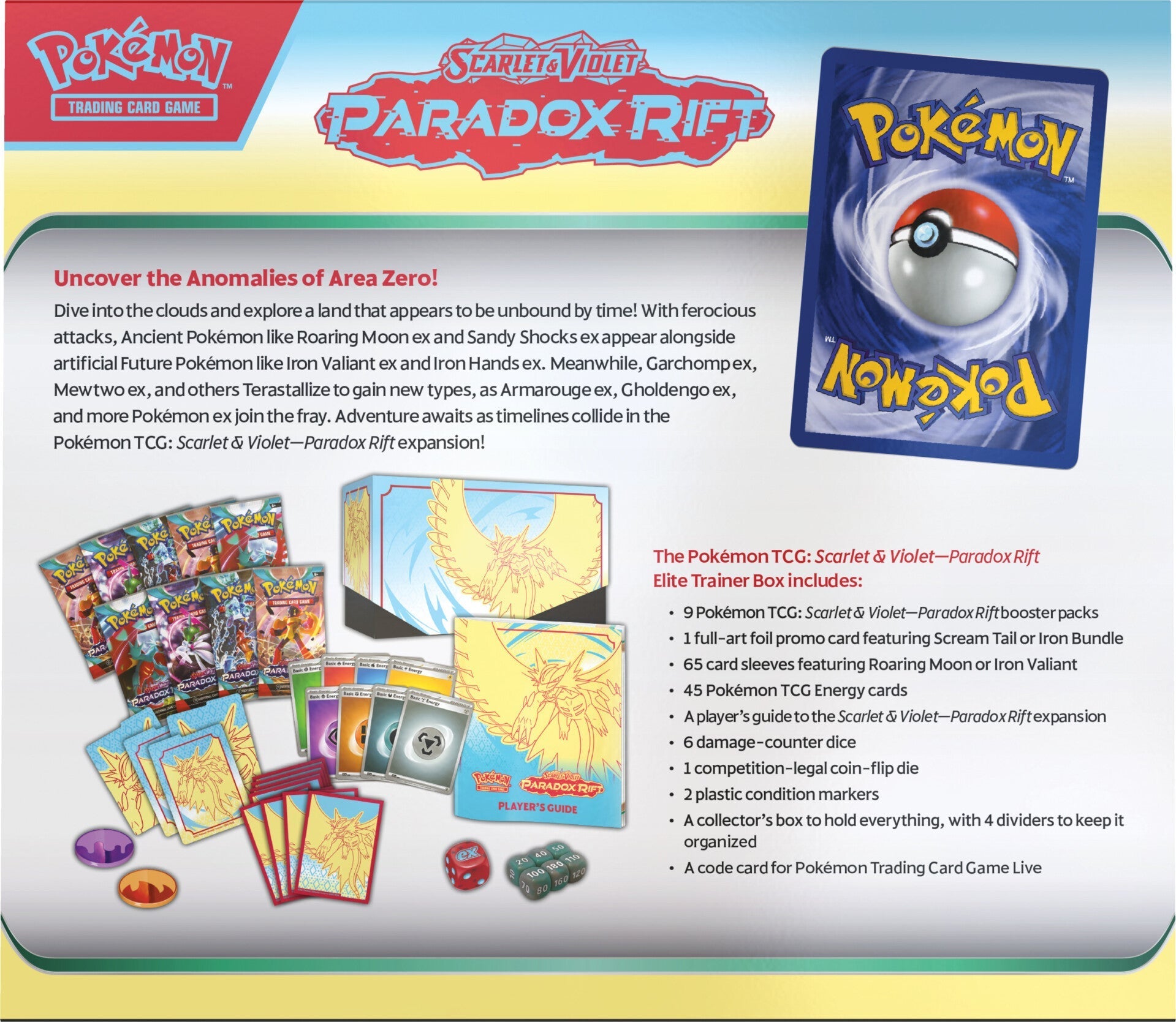 Scarlet & Violet: Paradox Rift - Elite Trainer Box (Roaring Moon) | Gear Gaming Bentonville