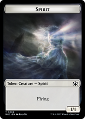 Spirit (9) // Spirit (13) Double-Sided Token [March of the Machine Commander Tokens] | Gear Gaming Bentonville