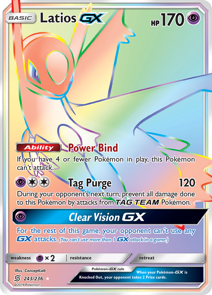 Latios GX (243/236) [Sun & Moon: Unified Minds] | Gear Gaming Bentonville