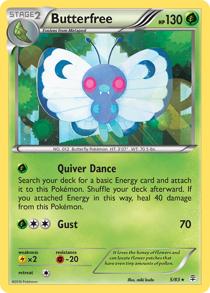 Butterfree (5/83) [XY: Generations] | Gear Gaming Bentonville