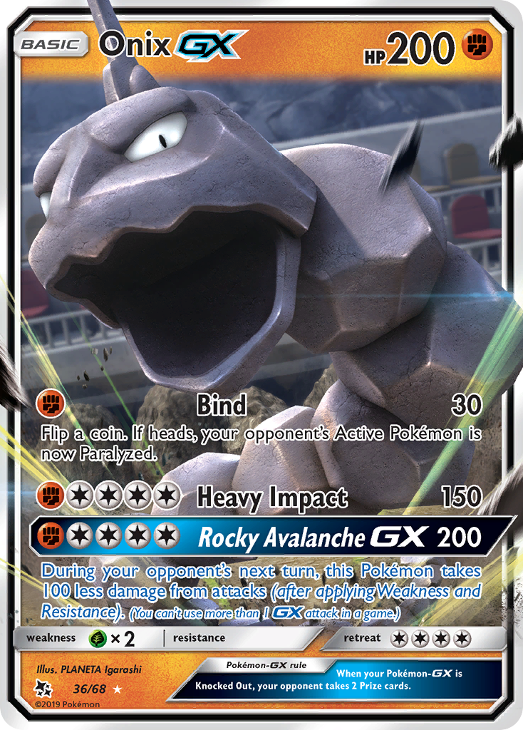 Onix GX (36/68) [Sun & Moon: Hidden Fates] | Gear Gaming Bentonville